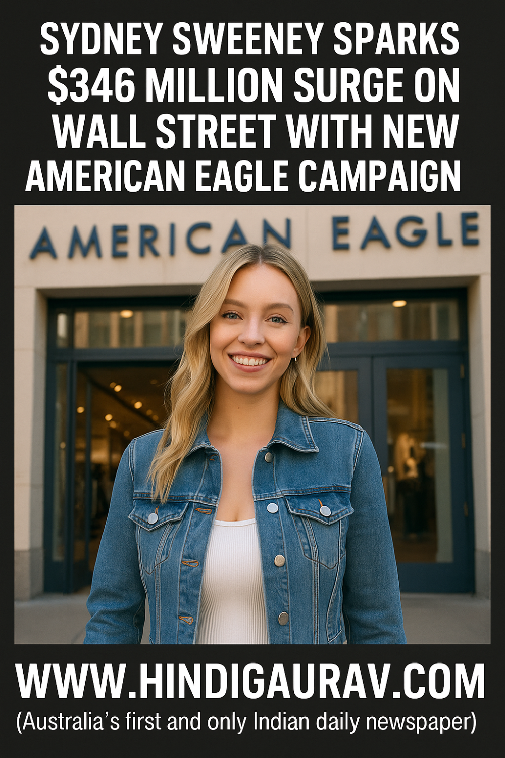 सिडनी स्वीनी के नए विज्ञापन से वॉल स्ट्रीट में $346 मिलियन की जबरदस्त उछाल, शेयर बाजार में मचा तहलका