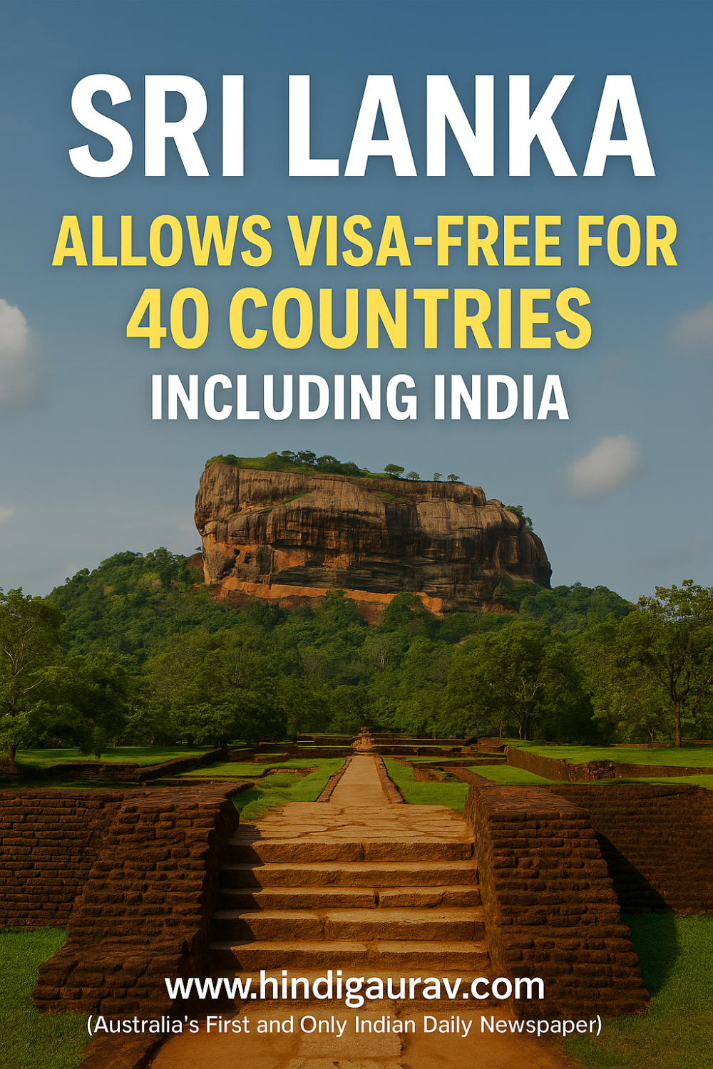 श्रीलंका ने 40 देशों के लिए वीजा-मुक्त यात्रा की घोषणा की, भारत सहित इन देशों के पर्यटकों को मिलेगा फायदा