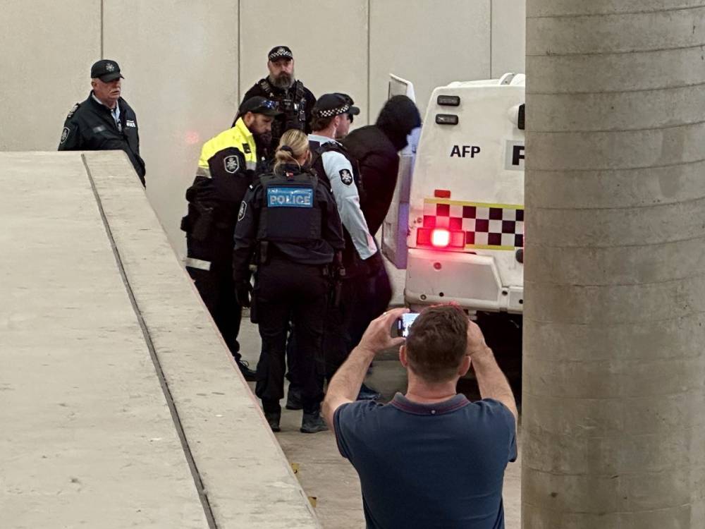 संसद भवन में घुसकर विरोध प्रदर्शन: 17 प्र-पैलेस्टाइन प्रदर्शनकारी हिरासत में, एक महिला गिरफ्तार