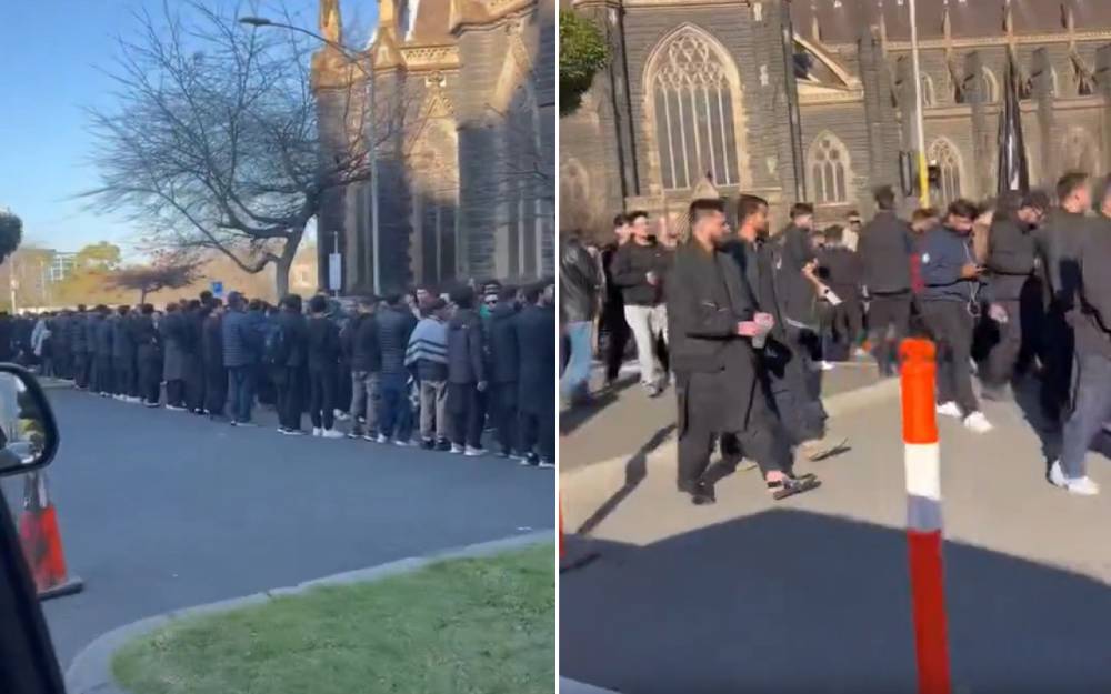 मेलबर्न के सेंट पैट्रिक कैथेड्रल के बाहर मुस्लिम समुदाय की भीड़ पर वायरल वीडियो भ्रामक और ग़लत: असलियत कुछ और है