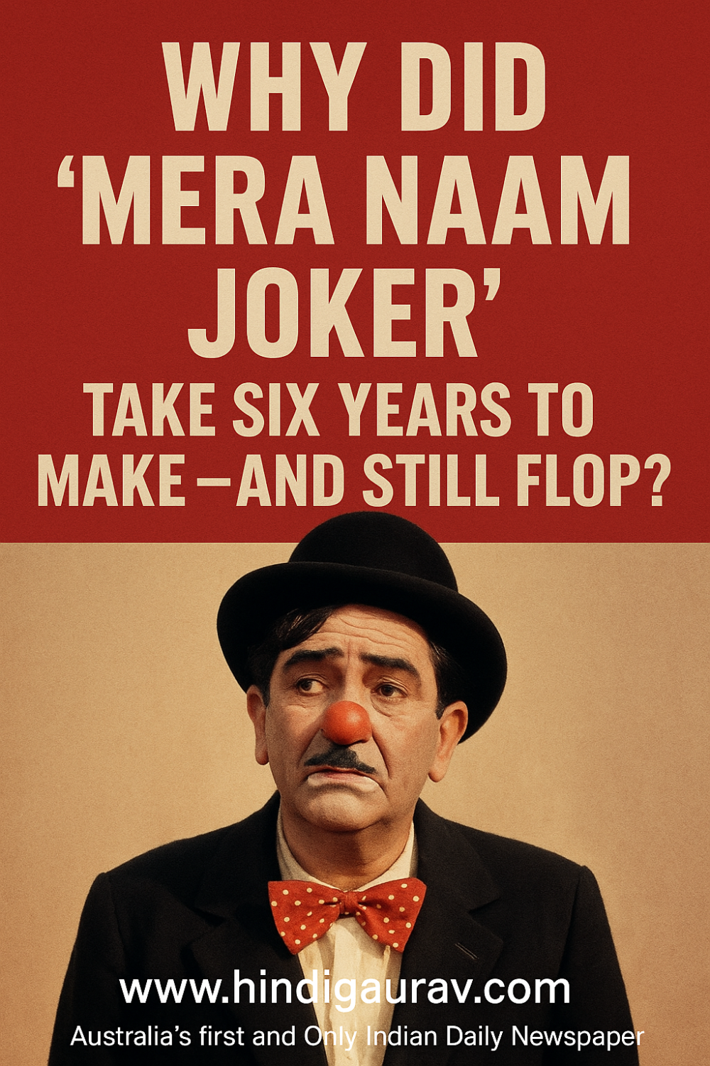 छह साल में बनी 'मेरा नाम जोकर' फिर भी फ्लॉप क्यों हुई? राज कपूर का सपना कैसे बना भारी नुकसान
