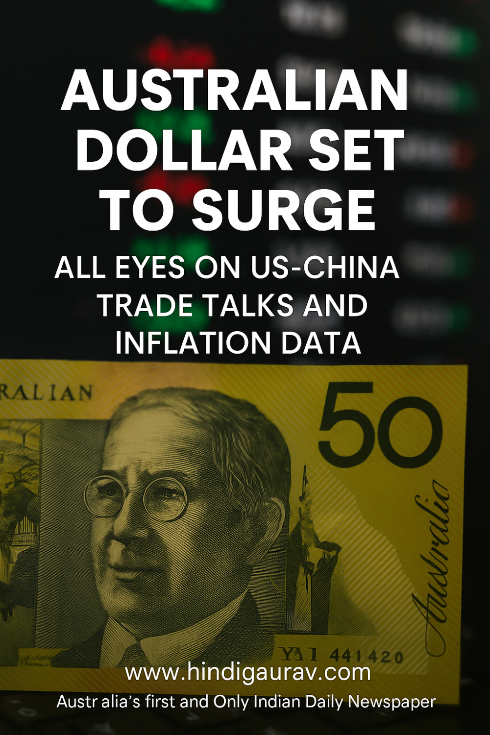ऑस्ट्रेलियन डॉलर में उछाल जारी: अमेरिका-चीन व्यापार वार्ता और CPI आंकड़ों पर टिकी निगाहें