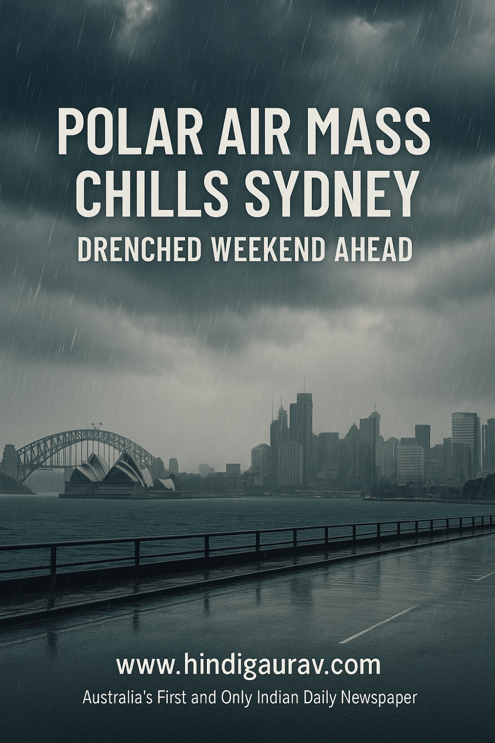 पोलर एयर मास सिडनी में लाया ठिठुरन और बारिश, सप्ताहांत रहेगा भीगता हुआ