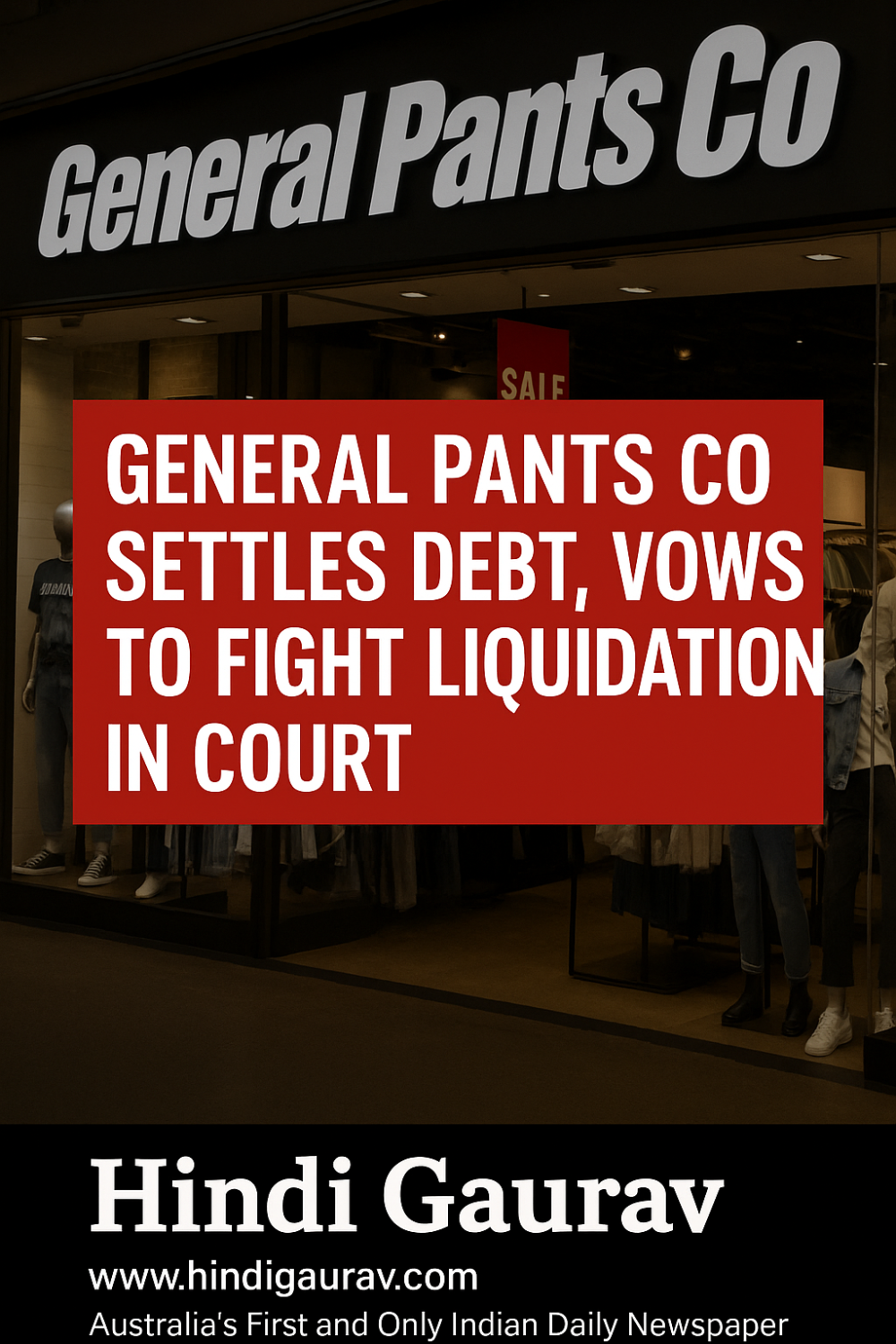 जनरल पैंट्स को ने कोर्ट की चेतावनी के बाद चुकाया 69,000 डॉलर का बकाया, लिक्विडेशन के खिलाफ लड़ेगा केस