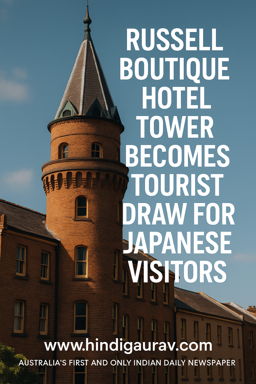 रसेल बुटीक होटल का टावर बना जापानी पर्यटकों के लिए आकर्षण का केंद्र