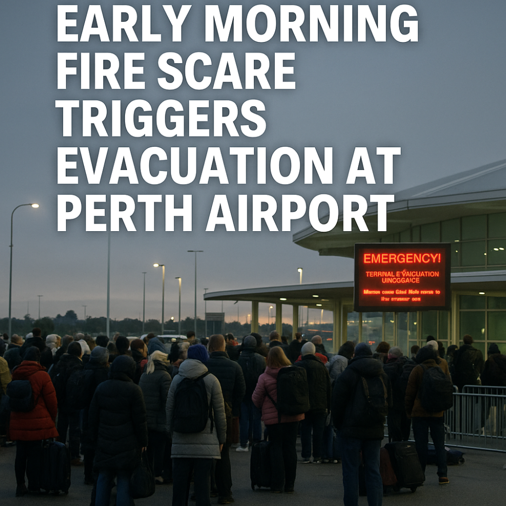 पर्थ एयरपोर्ट में सुबह-सुबह आग का डर, यात्रियों की मची अफरा-तफरी