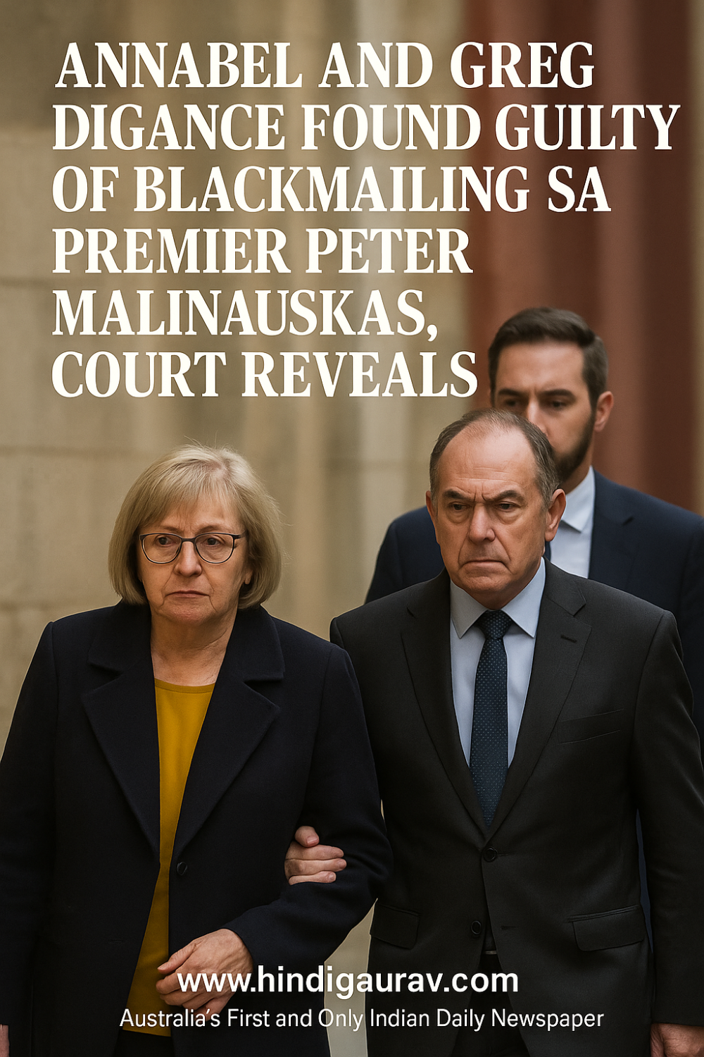 दिगांस दंपति को साउथ ऑस्ट्रेलियाई प्रीमियर पीटर मलीनौस्कस को ब्लैकमेल करने का दोषी पाया गया: कोर्ट में खुलासा
