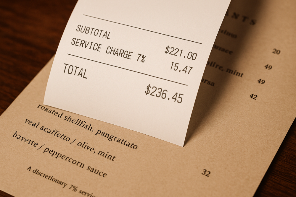 सिडनी रेस्टोरेंट में बिना पूछे टिप जोड़ी गई बिल में – अमेरिकी संस्कृति की नकल पर बवाल