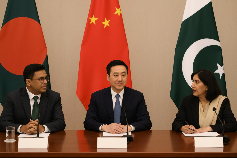 चीन, पाकिस्तान और बांग्लादेश की त्रिपक्षीय बैठक