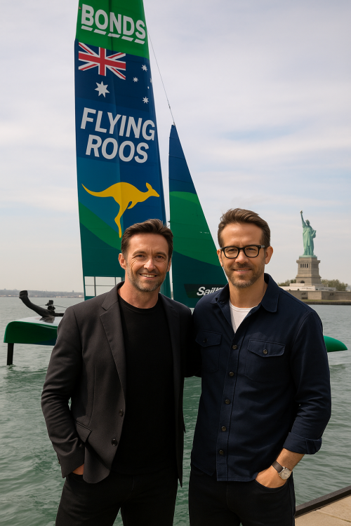 Hollywood Heavyweights Hugh Jackman and Ryan Reynolds Invest in Australia’s Champion SailGP Team