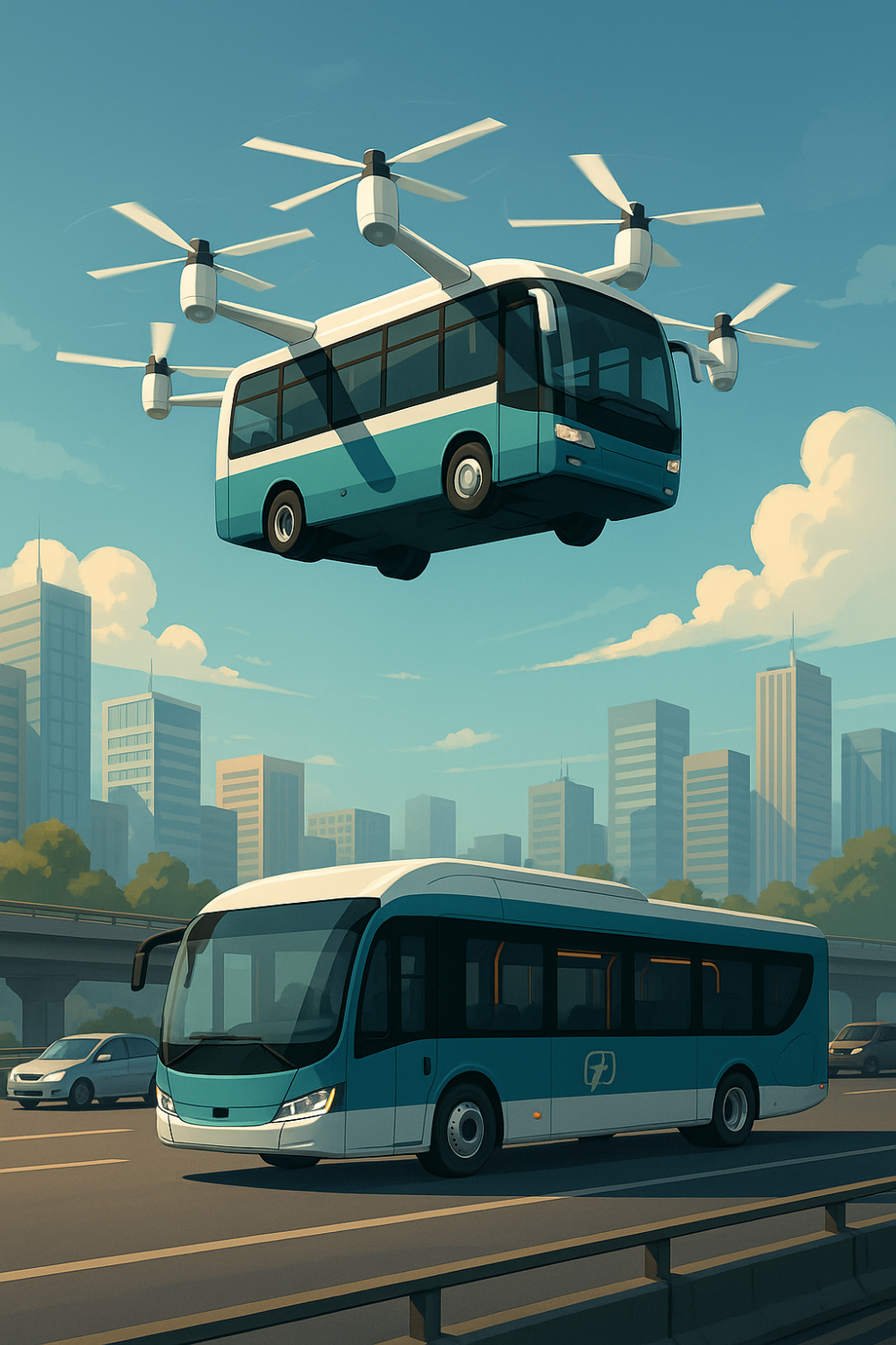Flying Buses in Delhi, Flash-Charging Electric Coaches in Nagpur: Nitin Gadkari Unveils Vision to End Traffic Woes