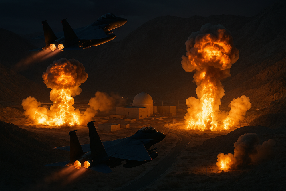 इजरायल-ईरान युद्ध में अमेरिका की एंट्री, ईरान की तीन प्रमुख न्यूक्लियर साइट्स पर हवाई हमला