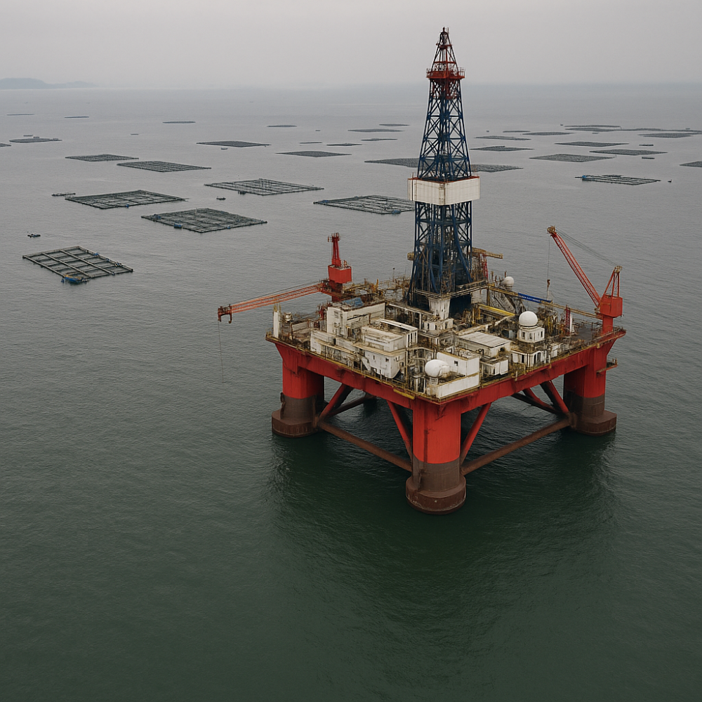 चीन ने दक्षिण कोरियाई जल क्षेत्र में बढ़ाया दखल, पीले सागर में विशाल मंच खड़ा कर बढ़ाया तनाव