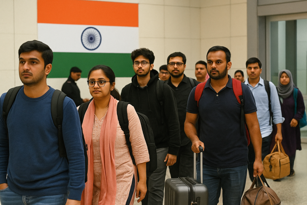 110 भारतीय सुरक्षित निकाले गए, ऑपरेशन 'सिंधु' का पहला जत्था दिल्ली पहुंचा