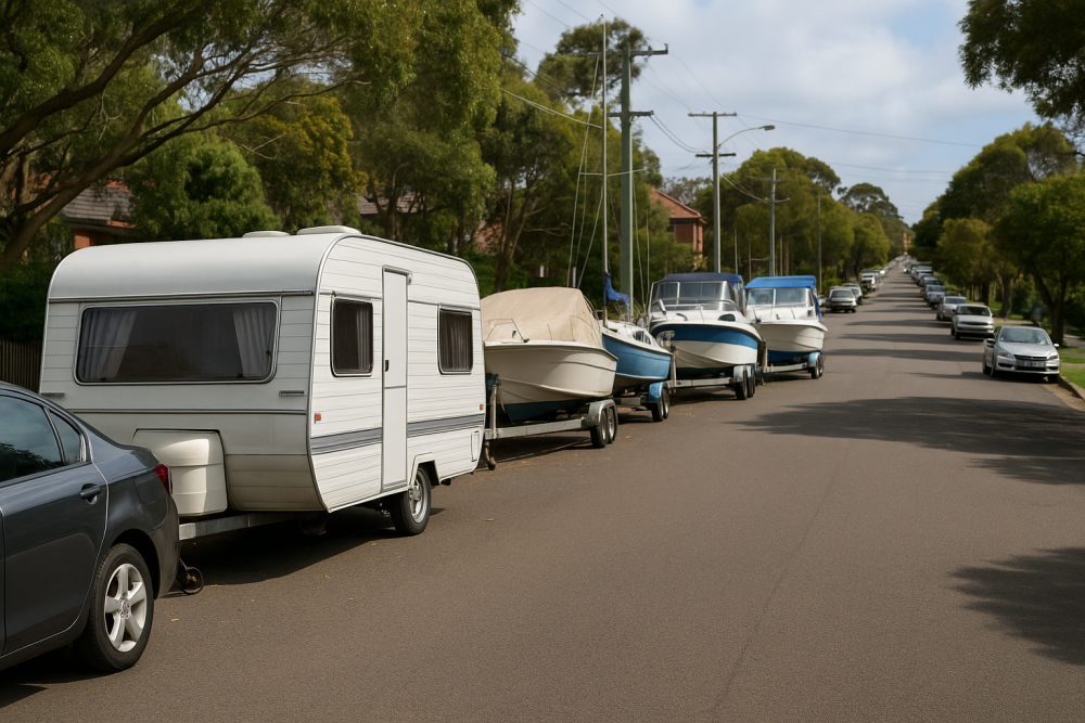 सिडनी में बढ़ती नाव-कारवां पार्किंग पर सख्ती, नगर परिषद ने पड़ोसियों को दी शिकायत की छूट