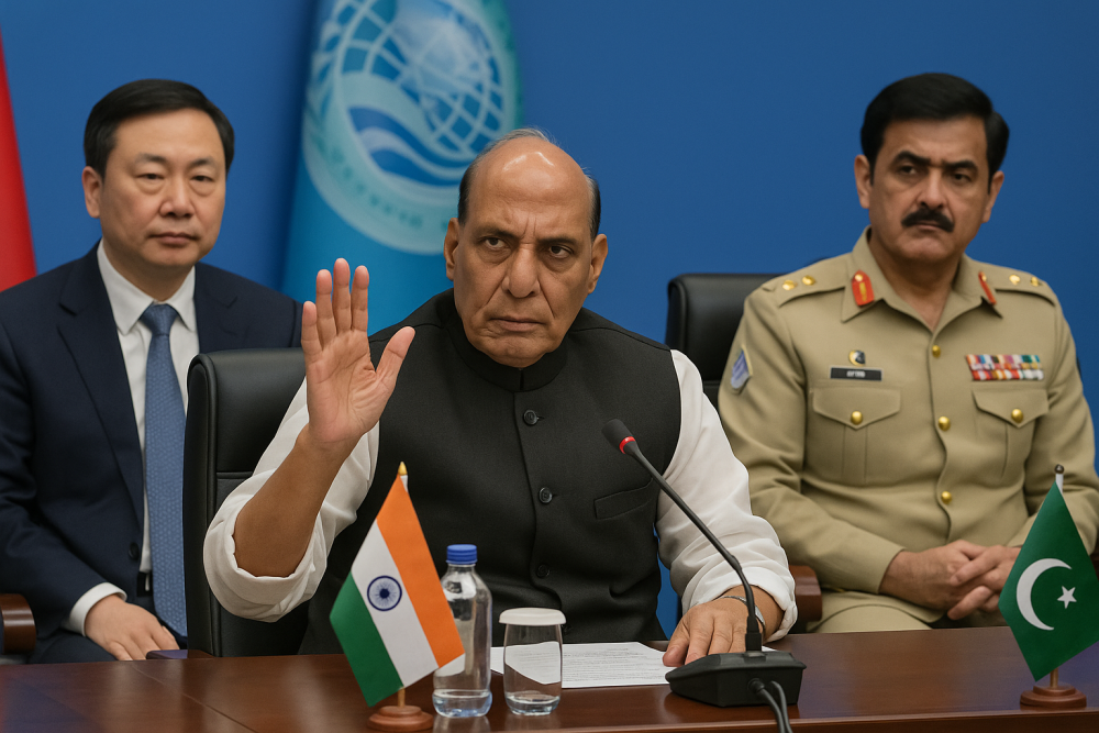 आतंकवाद पर कन्नी काट रहे थे चीन-पाकिस्तान, राजनाथ सिंह ने SCO साझा बयान पर साइन करने से किया इनकार