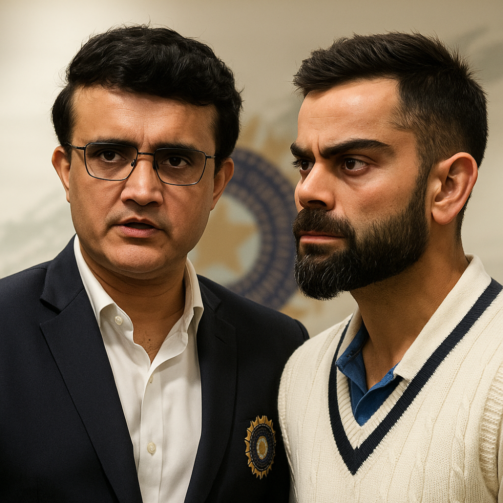 गांगुली का बड़ा खुलासा: "हम टेस्ट में विराट को कप्तान बनाए रखना चाहते थे, लेकिन..."