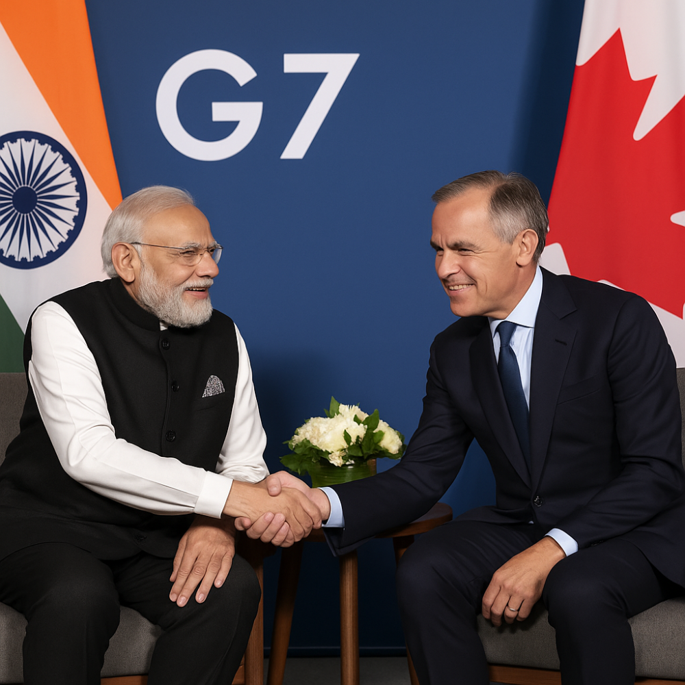 G7 समिट: "भारत-कनाडा संबंध अत्यंत महत्वपूर्ण" – पीएम मोदी और मार्क कार्नी की मुलाकात