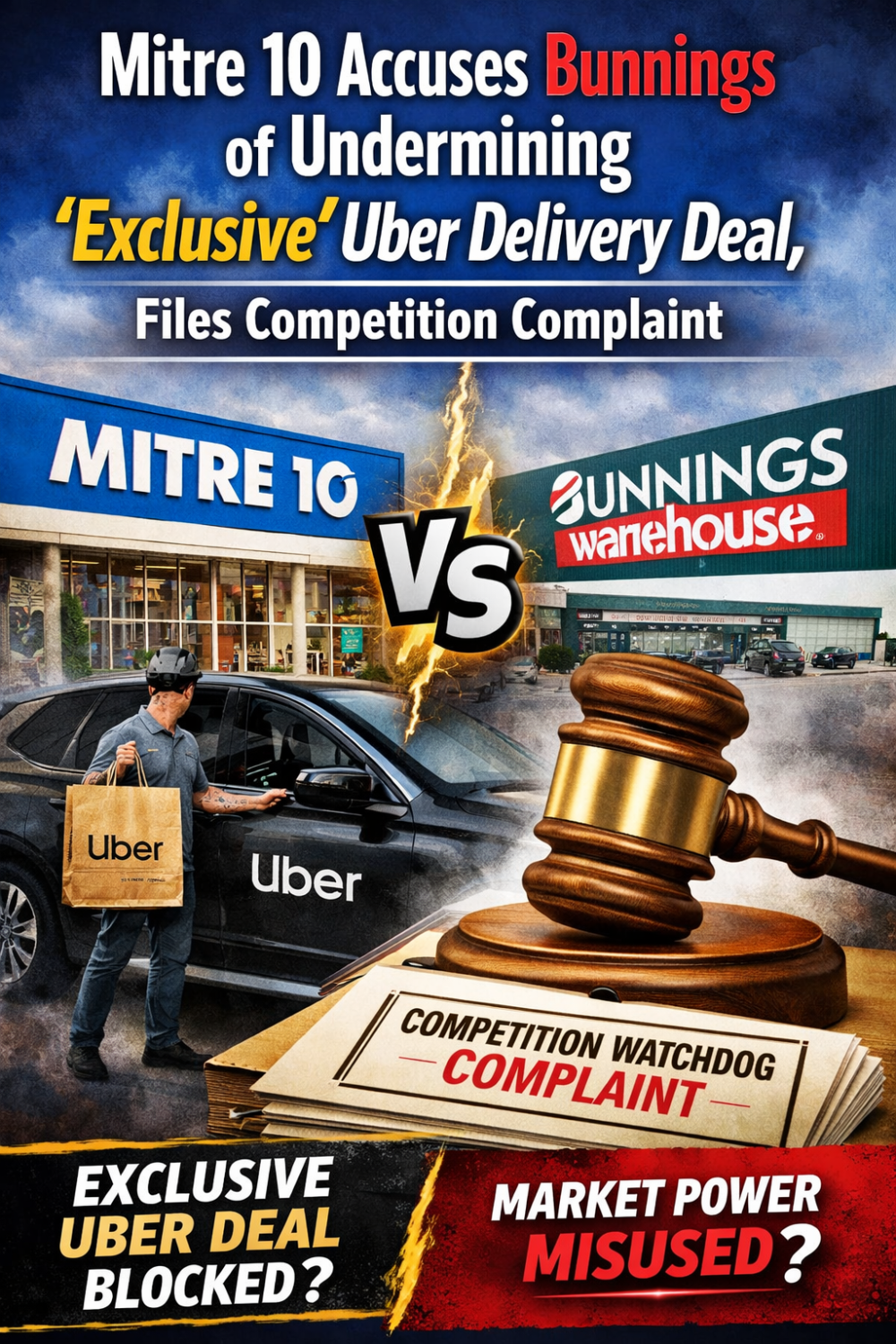 मिटरे 10 ने लगाया बunnings पर ‘एक्सक्लूसिव’ उबर डील खत्म कराने का आरोप, प्रतिस्पर्धा आयोग में शिकायत