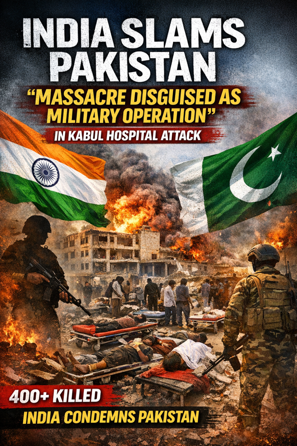 कत्लेआम को मिलिट्री ऑपरेशन बताने की कोशिश”: काबुल अस्पताल हमले पर भारत ने पाकिस्तान को घेरा