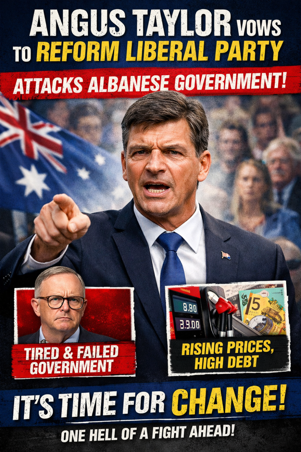 अंगस टेलर ने लिबरल पार्टी में बदलाव का वादा किया, सरकार पर साधा निशाना