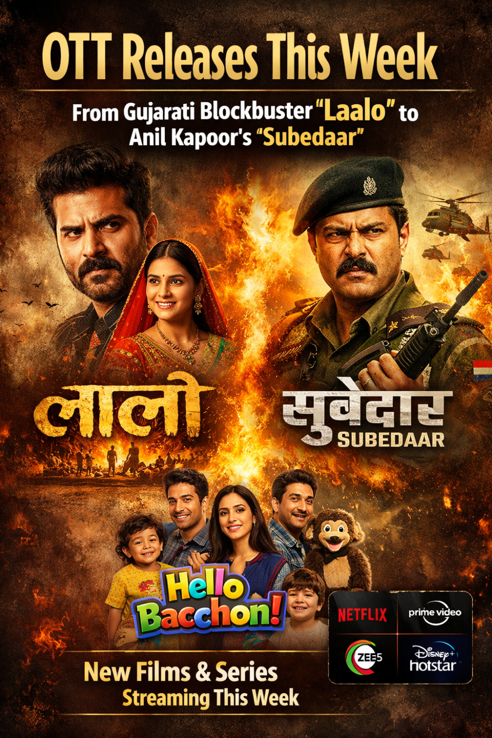 इस हफ्ते OTT पर मनोरंजन का धमाका: ‘लालो’ से ‘सूबेदार’ तक कई बड़ी रिलीज