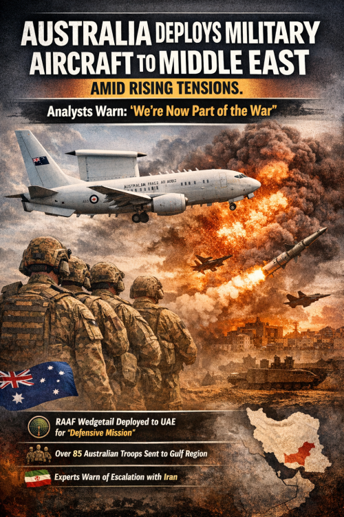ऑस्ट्रेलिया ने मध्य-पूर्व में भेजा सैन्य विमान, विश्लेषकों की चेतावनी — “अब हम भी युद्ध का हिस्सा”