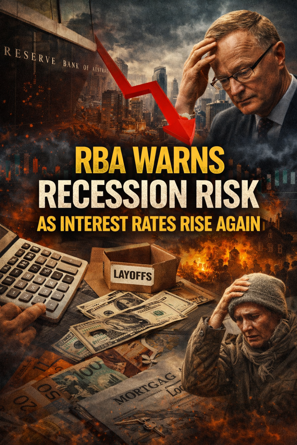 आरबीए की चेतावनी: ब्याज दरों में बढ़ोतरी के बाद मंदी का खतरा बढ़ा