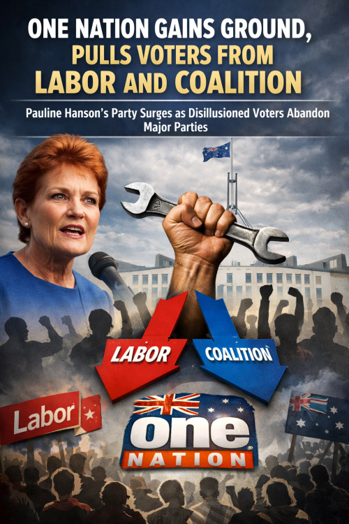 ऑस्ट्रेलिया की राजनीति में नया मोड़: पॉलिन हैनसन की ‘वन नेशन’ पार्टी को बढ़ता समर्थन, लेबर और कोएलिशन दोनों पर असर