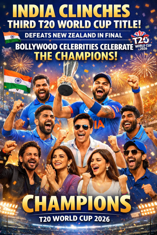 भारत ने रचा इतिहास, तीसरी बार जीता टी-20 वर्ल्ड कप; देशभर में जश्न, बॉलीवुड सितारों ने दी बधाई