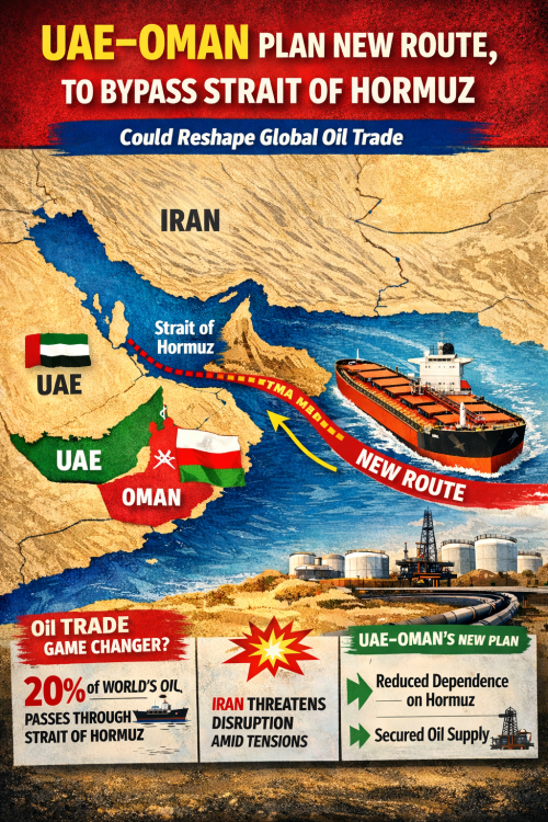 ईरान को बायपास कर UAE-ओमान बना सकते हैं नया समुद्री रास्ता, बदल सकता है वैश्विक तेल व्यापार का समीकरण