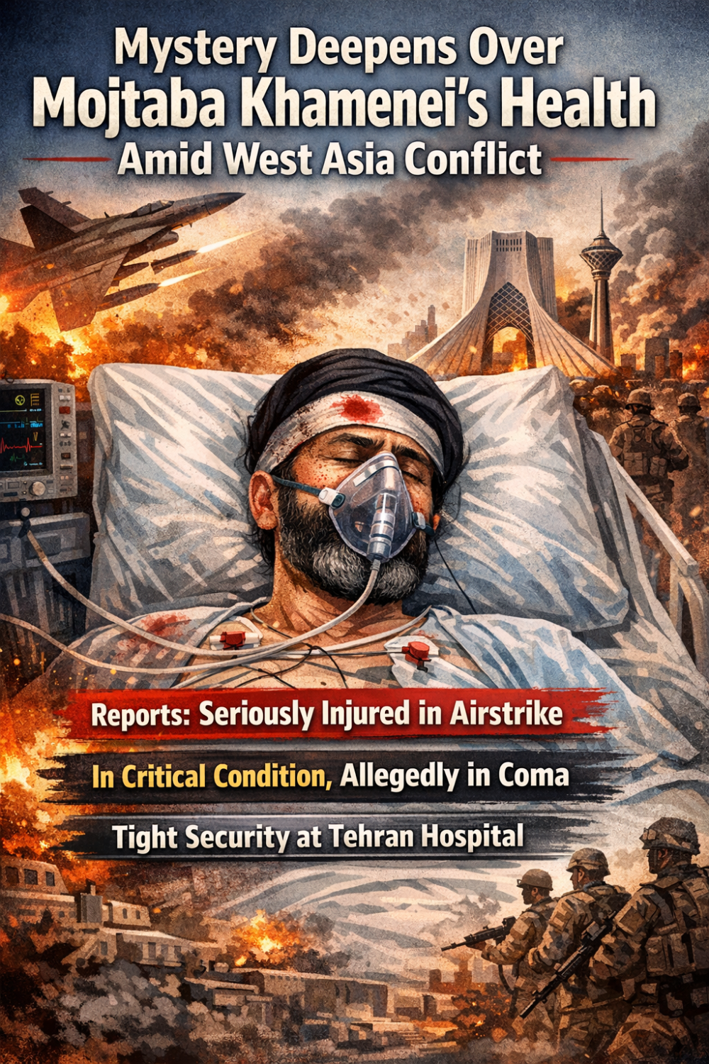 पश्चिम एशिया संकट के बीच मोजतबा खामेनेई की सेहत को लेकर रहस्य गहराया, हवाई हमले में घायल होने की