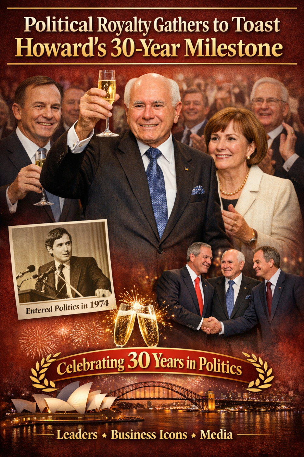 राजनीति में 30 वर्ष पूरे होने पर हावर्ड के सम्मान में भव्य समारोह