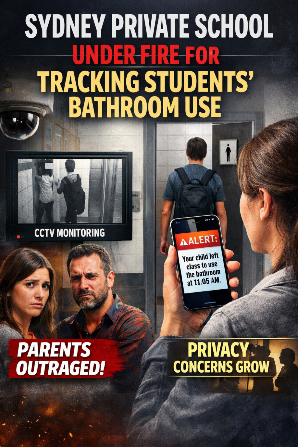 सिडनी के निजी स्कूल में छात्रों के शौचालय उपयोग पर निगरानी, अभिभावकों और विशेषज्ञों ने उठाए गंभीर सवाल