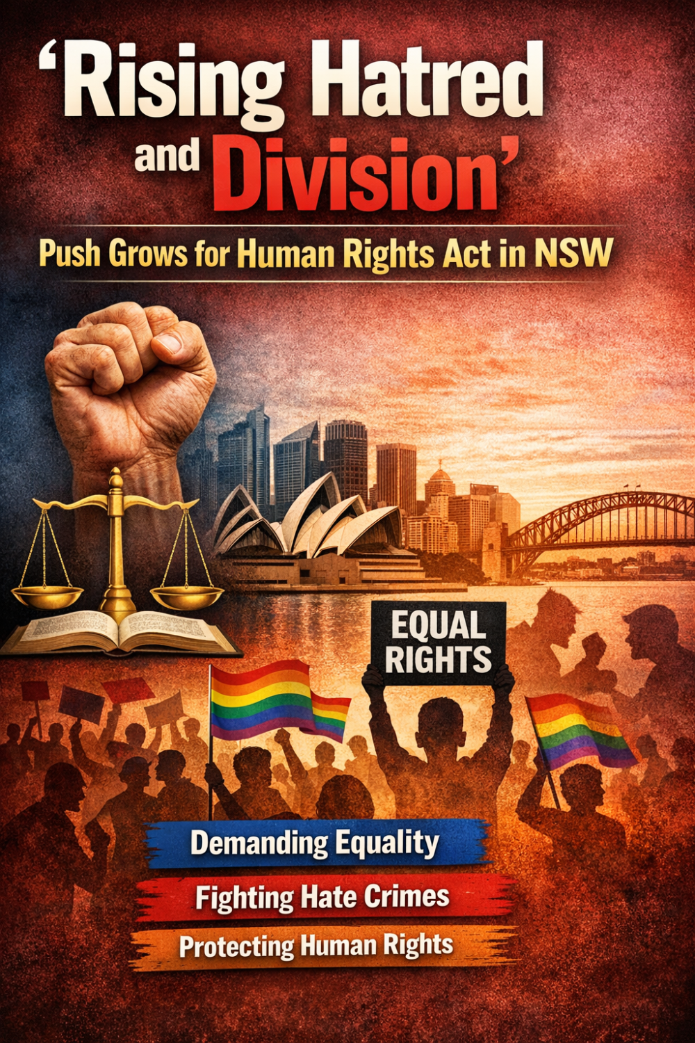 “नफरत और विभाजन बढ़ा”: NSW में मानवाधिकार कानून लाने की मांग तेज