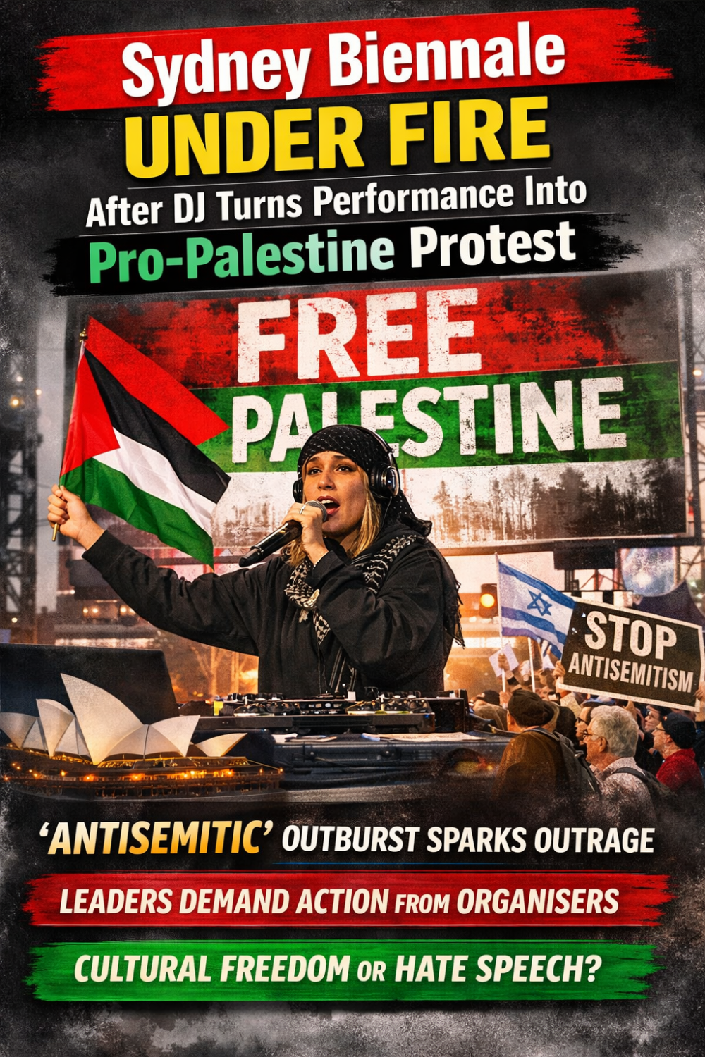 सिडनी कला महोत्सव में डीजे के विवादित बयान पर मचा हंगामा