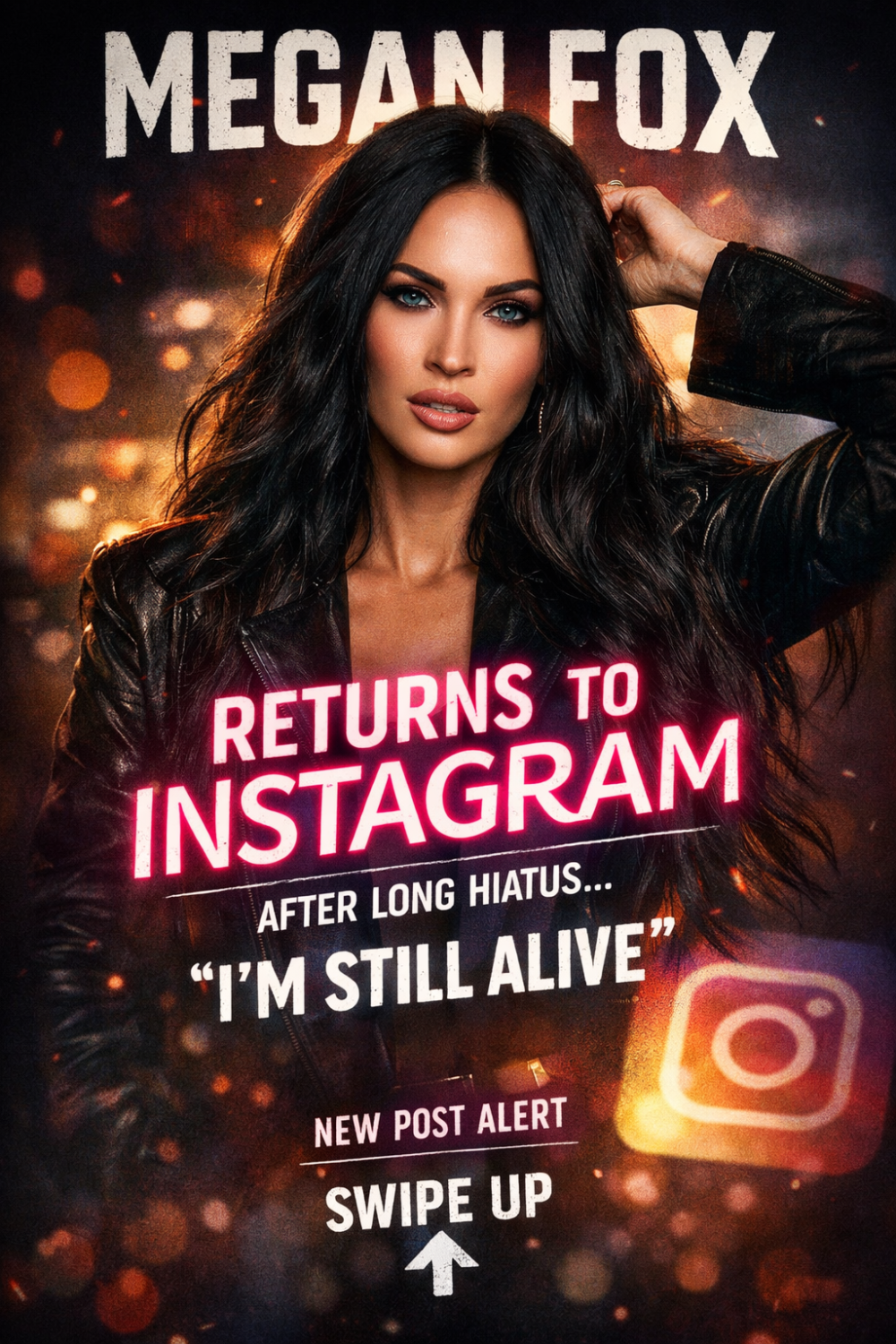 मेगन फॉक्स ने लंबे ब्रेक के बाद इंस्टाग्राम पर की वापसी, कहा — “मैं अभी भी जिंदा हूँ”
