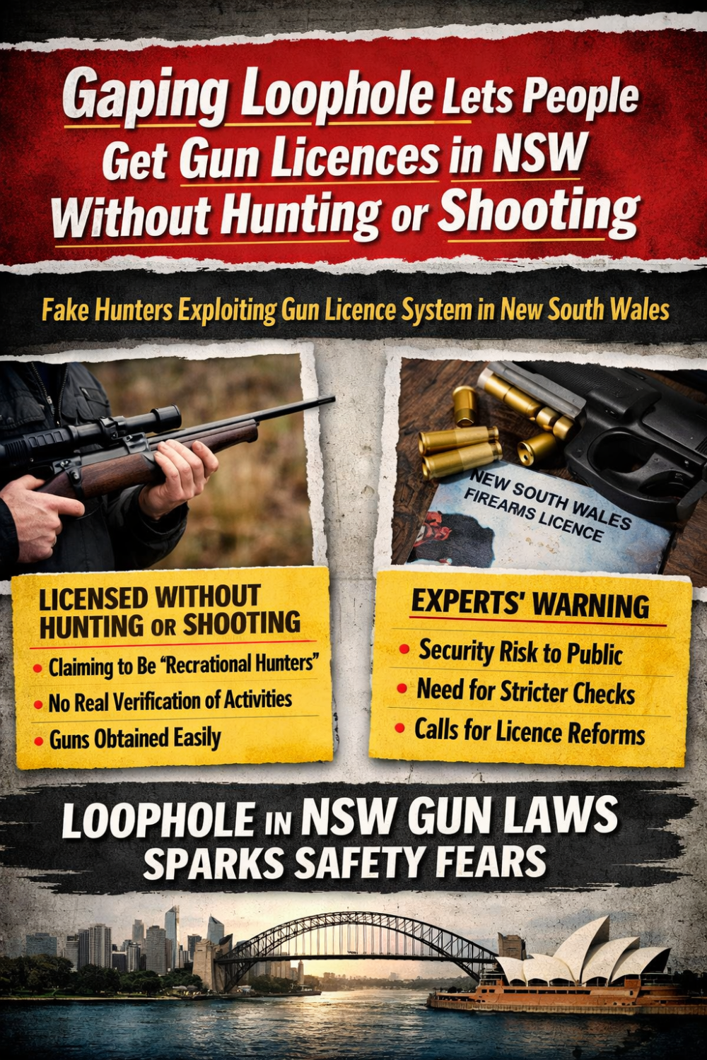 एनएसडब्ल्यू में गन लाइसेंस पाने का ‘गैपिंग होल’: बिना शिकार या शूटिंग किए भी मिल रहा लाइसेंस