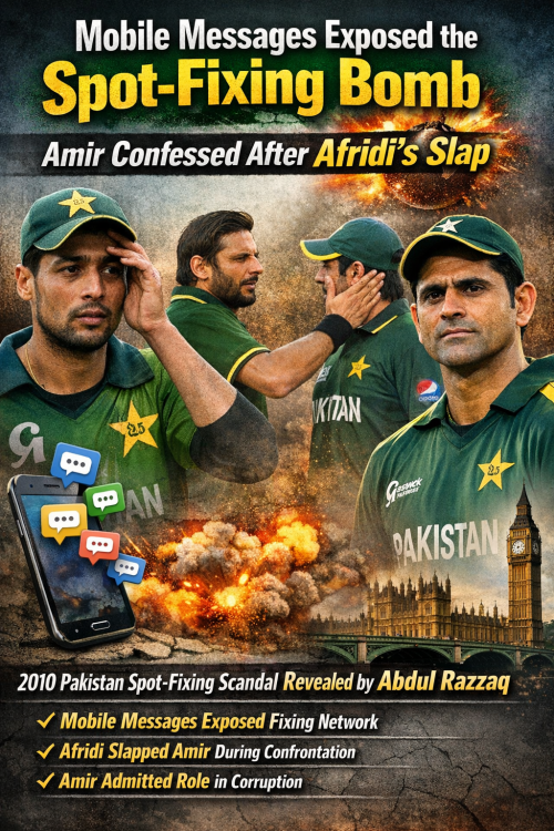 मोबाइल मैसेज से फूटा स्पॉट-फिक्सिंग का बम, आफरीदी के थप्पड़ के बाद आमिर ने कबूला सच