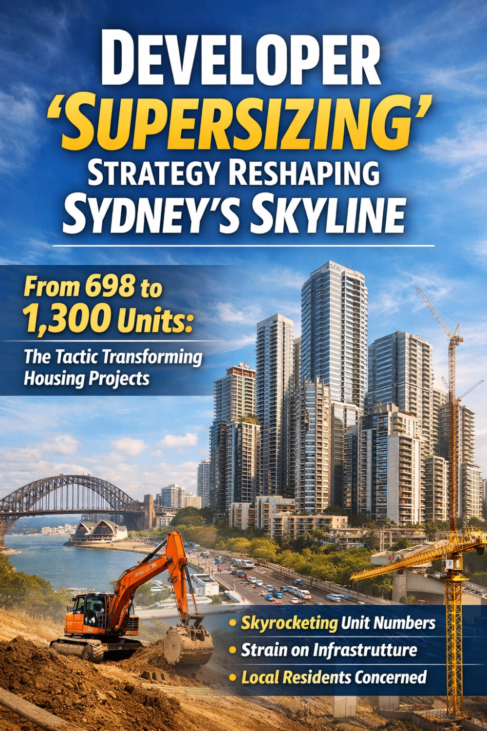 सिडनी की बदलती स्काइलाइन: डेवलपर्स की नई रणनीति से बढ़ती जा रही हैं ऊँची इमारतें