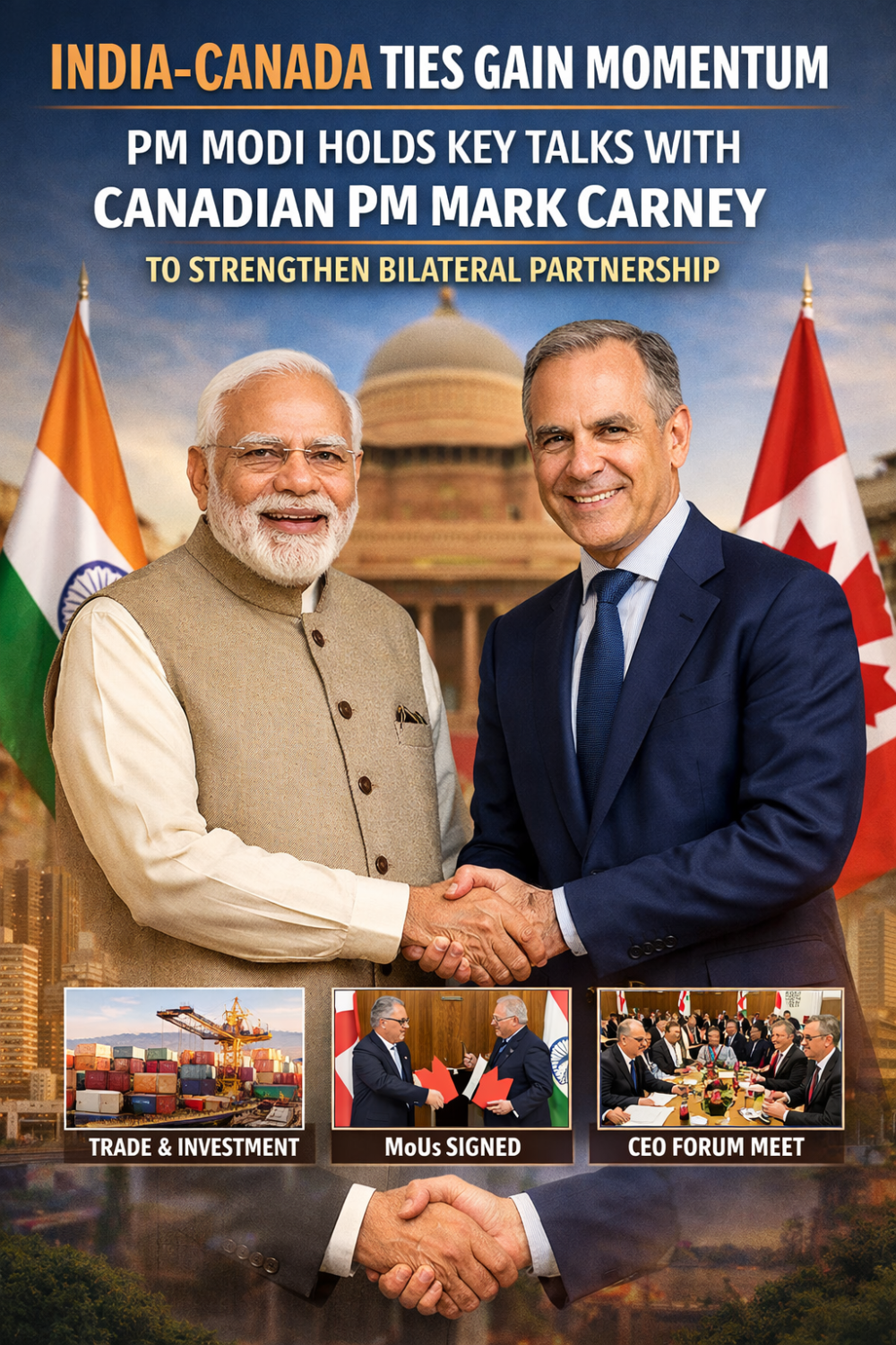 भारत-कनाडा संबंधों को नई गति: पीएम मोदी और मार्क कार्नी की अहम मुलाकात, कई समझौतों पर बनी सहमति