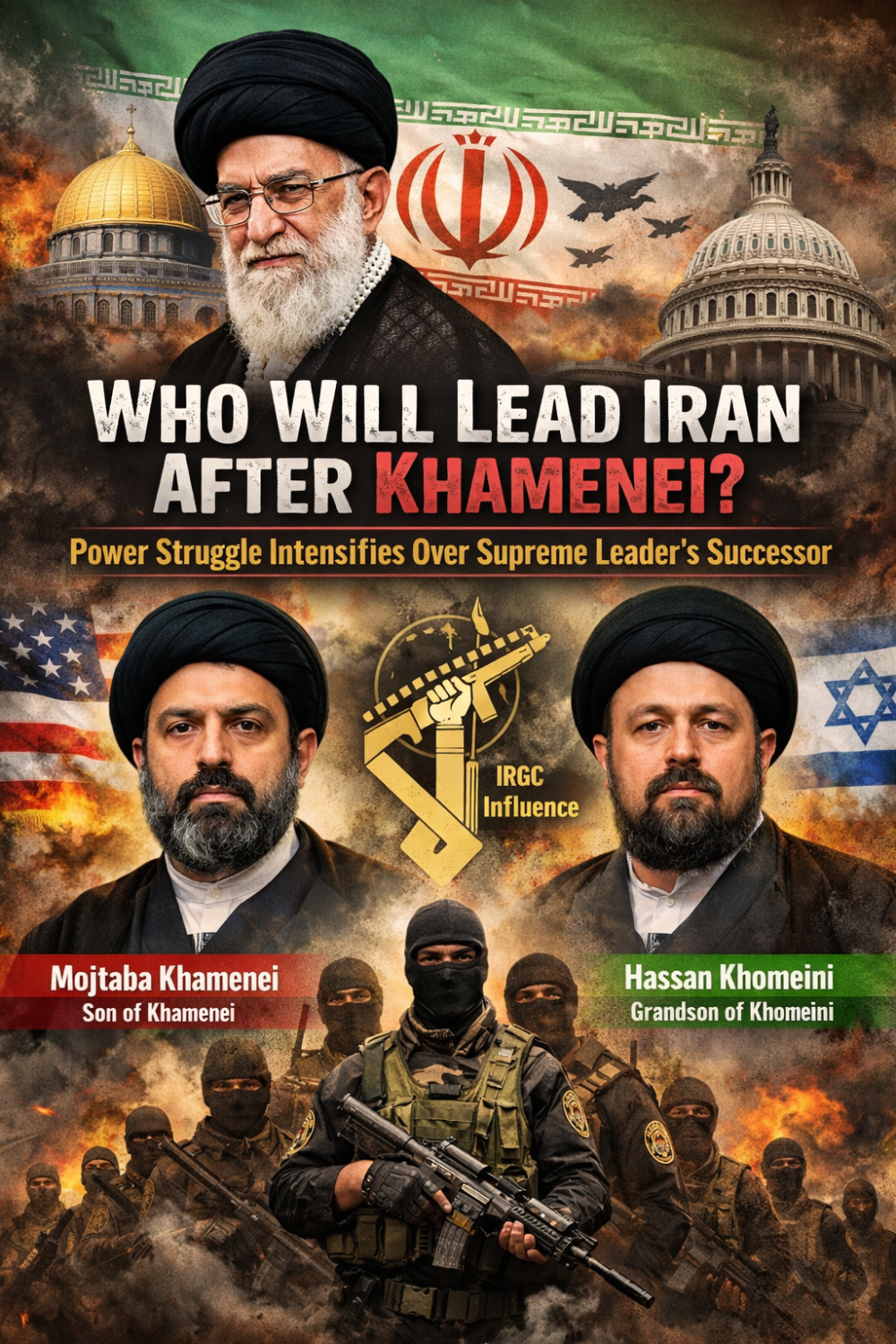 ईरान में नेतृत्व संकट: खामेनेई के निधन के बाद किसके हाथ में जाएगी सत्ता