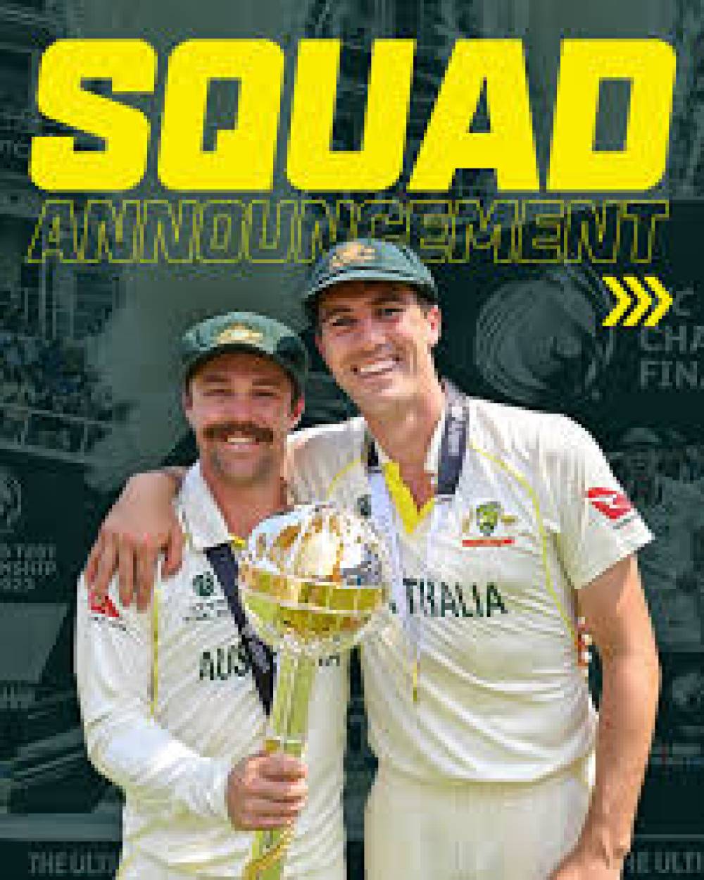 Australia Names Squad for World Test Championship Final and West Indies Tour