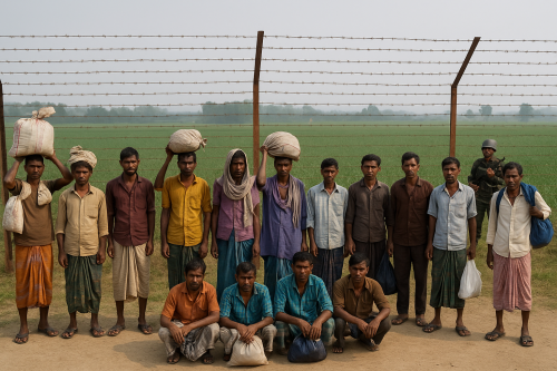 Bangladesh Refuses Entry to Illegal Immigrants Amid India’s Crackdown, 13 Stranded at Zero Line
