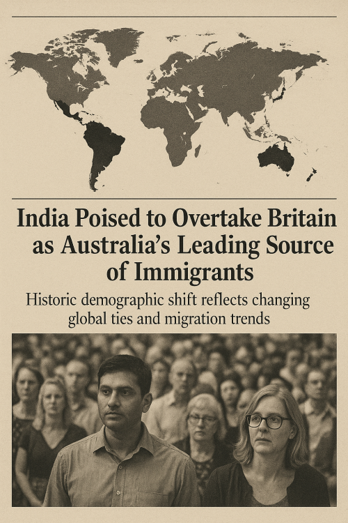 India Poised to Overtake Britain as Australia's Leading Source of Immigrants