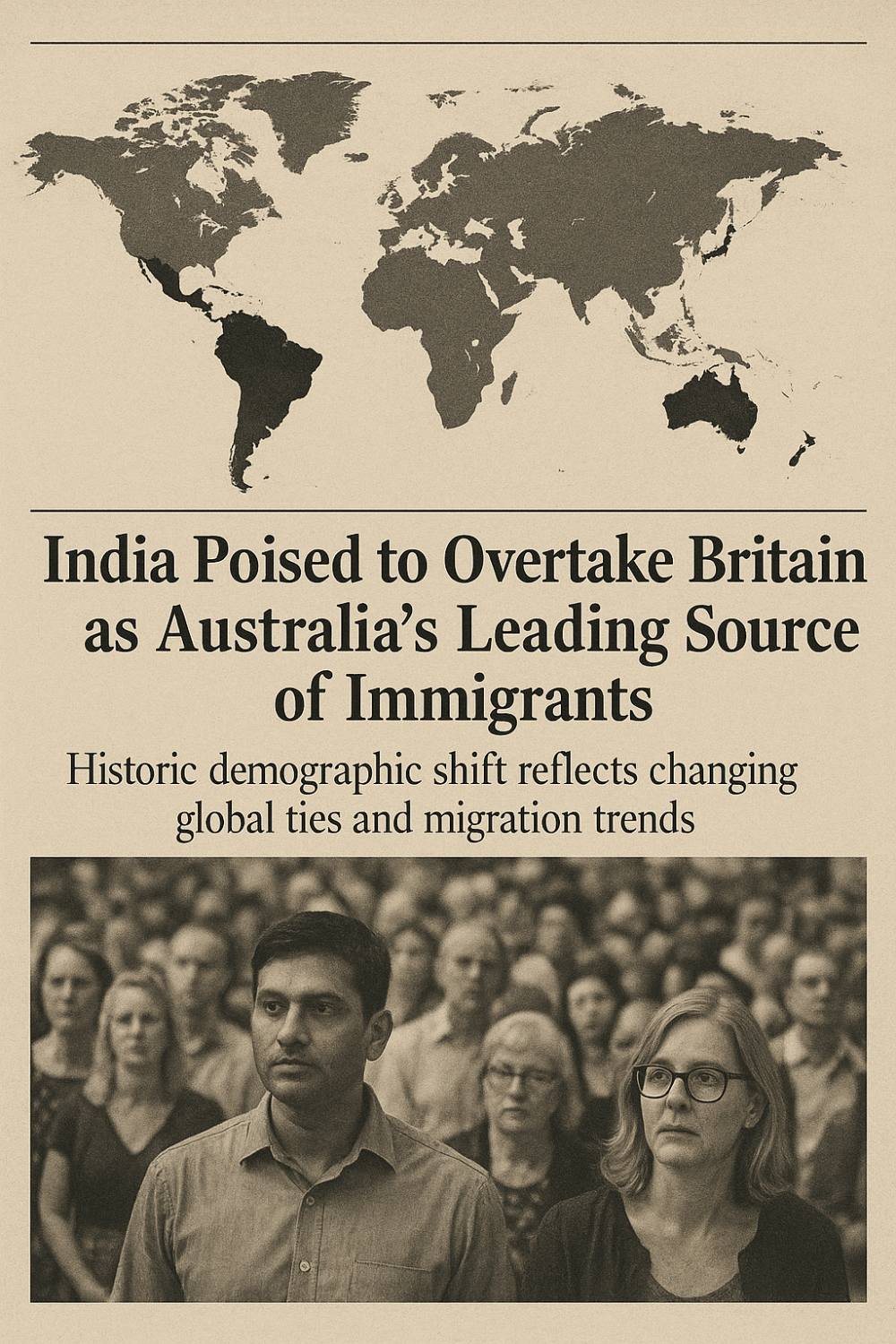 India Poised to Overtake Britain as Australia's Leading Source of Immigrants