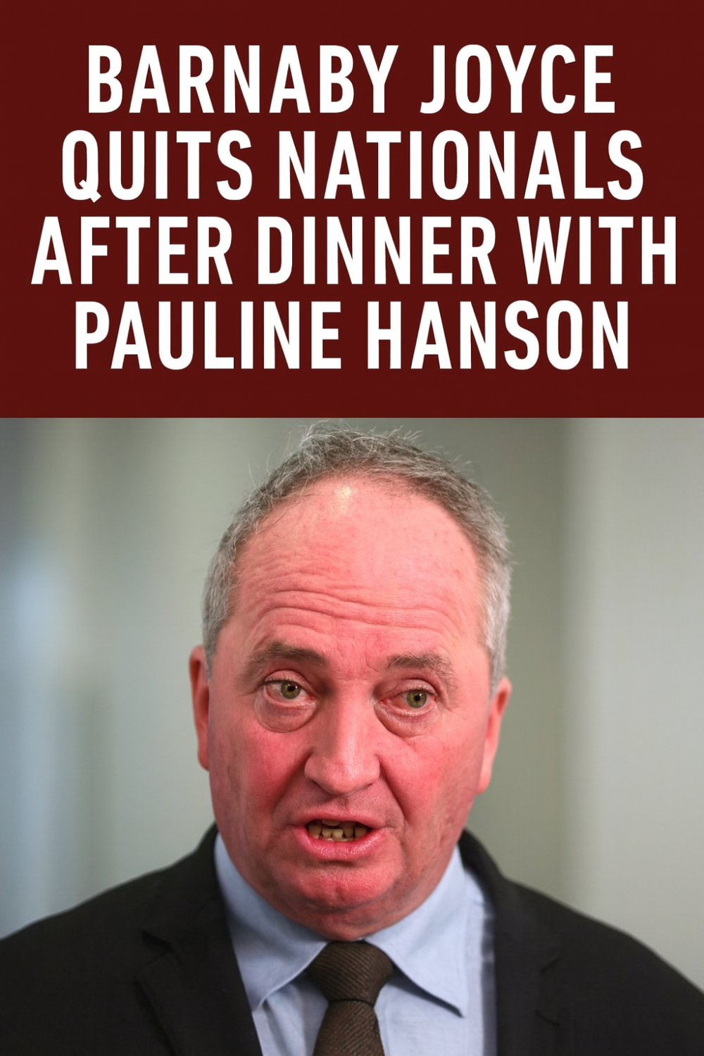 बार्नाबी जॉयस ने नेशनल्स से दिया इस्तीफ़ा, पॉलिन हैनसन के साथ डिनर के बाद राजनीतिक हलचल तेज