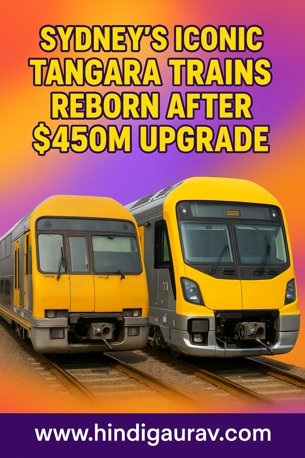 सिडनी की पुरानी ट्रेनें हुईं नई – ₹450 करोड़ की ‘टंगारा’ ट्रेन मेकओवर की शुरुआत