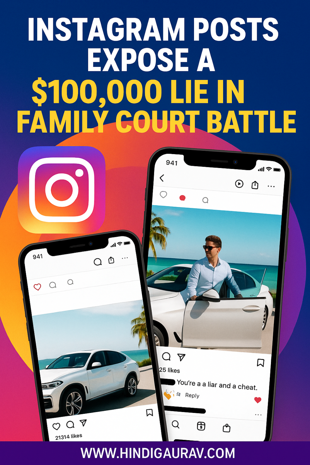 इंस्टाग्राम पोस्ट ने खोला $100,000 का झूठ, पारिवारिक मुकदमे में सोशल मीडिया बना सबूत