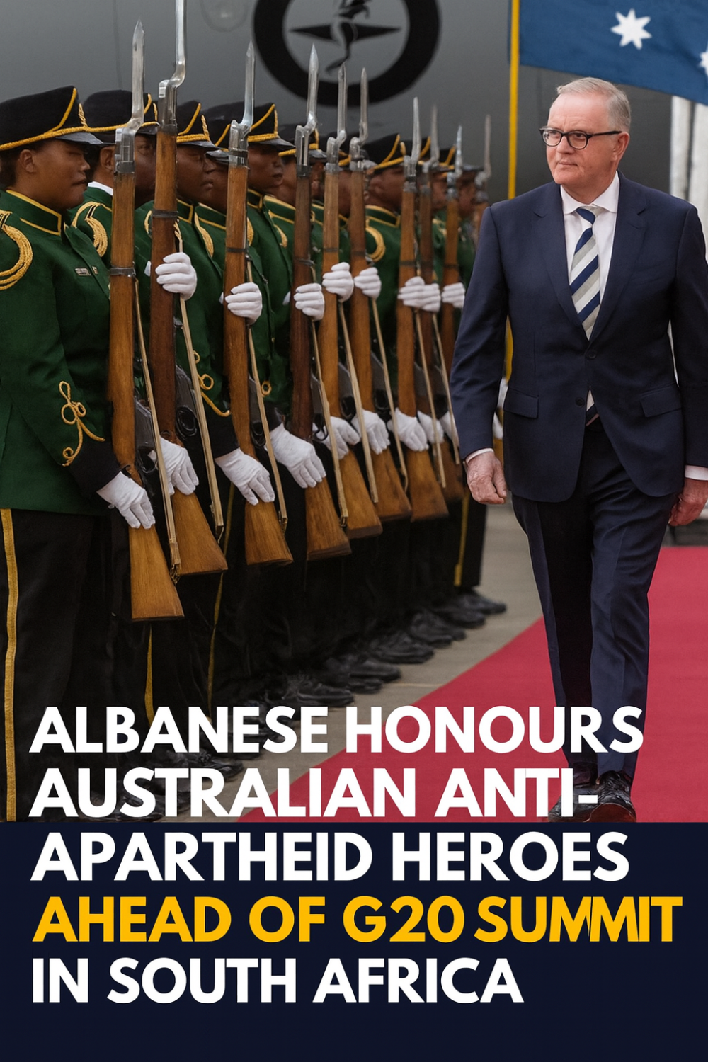 जी-20 शिखर सम्मेलन से पहले दक्षिण अफ्रीका में एल्बानीज़ ने ऑस्ट्रेलियाई एंटी–अपार्थाइड नायकों को दी ऐतिहासिक श्रद्धांजलि